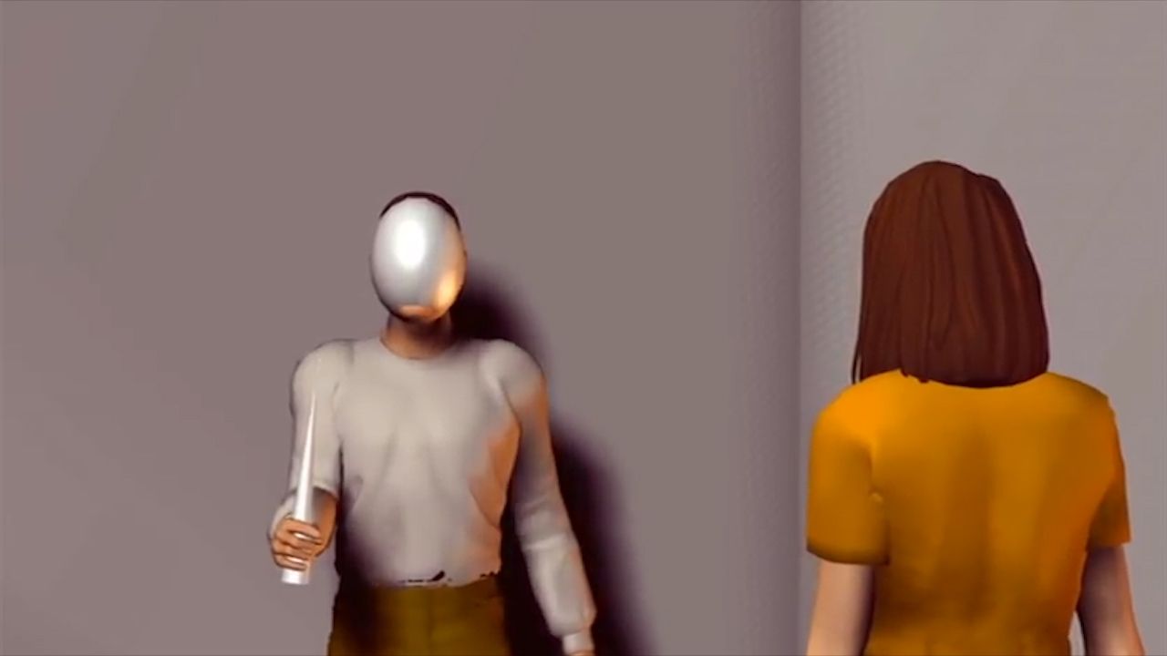 AfterLastSeasonCGI-Humans2 A woman stalked by a man with a "blur over his face"