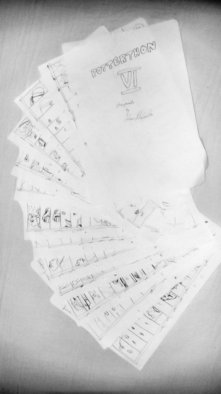 Potterthon VI BTS: Storyboard finally done!