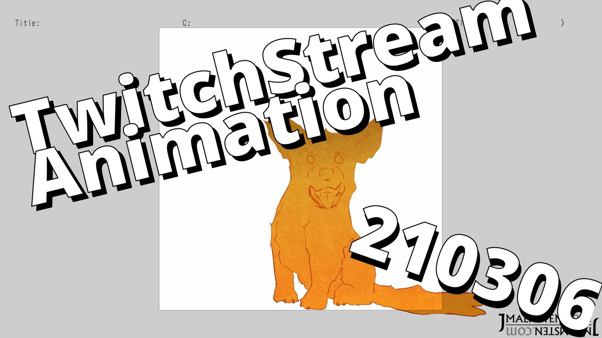 Animating in Krita – Dog Sitting up – 210306 Speedup